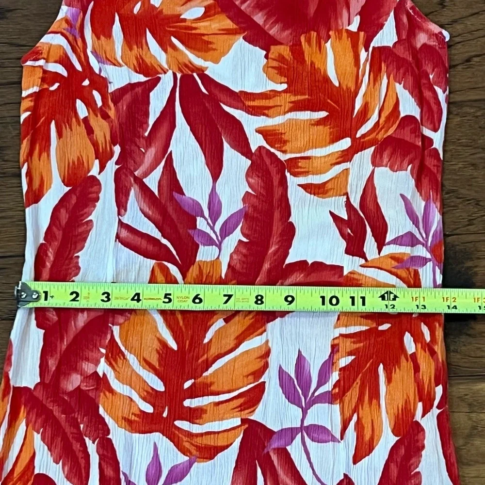 Vintage 90s R&K Originals Women’s 10 Floral Maxi Dress Gauze Stretch Fits 6 8 S - Picture 11 of 14